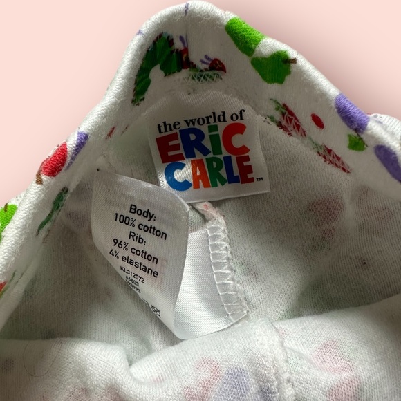 Baby The World Of Eric Carle The Very Hungry Caterpillar Pajama Set 3-6 Months - Picture 4 of 15